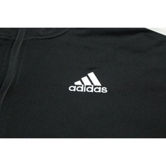 Adidas essentials classic 3-stripe mock neck full zip track warmup jacket L - Picture 11 of 12